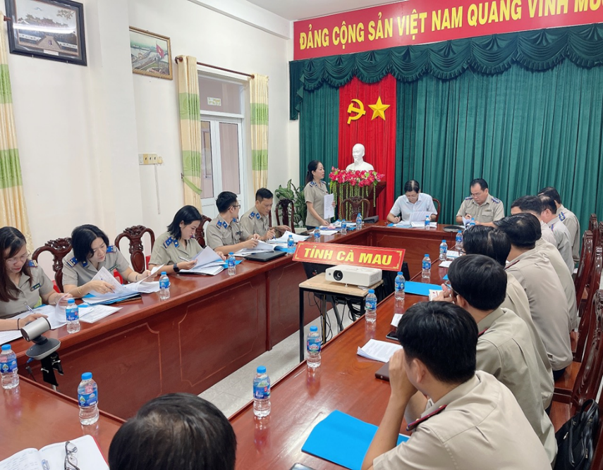 Tổng cục Thi hành án dân sự kiểm tra chuyên đề về công tác thi hành án tín dụng, ngân hàng; công tác định giá, bán đấu giá tài sản tại Cục Thi hành án dân sự tỉnh Cà Mau