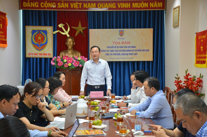 Tọa đàm xây dựng tiêu chí đánh giá công tác phổ biến, giáo dục pháp luật