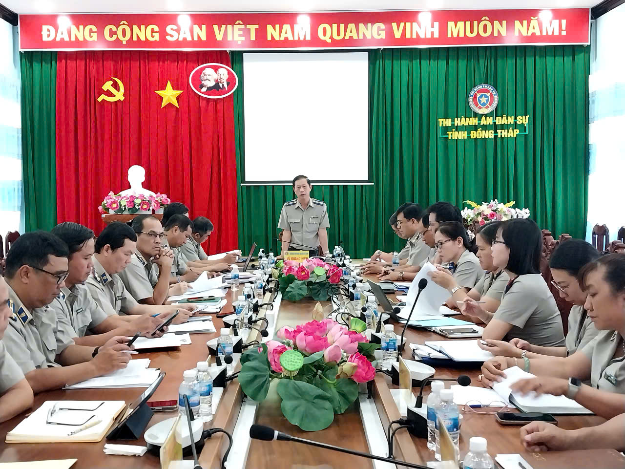 THI HÀNH ÁN DÂN SỰ TỈNH ĐỒNG THÁP TÍCH CỰC TRIỂN KHAI THI HÀNH LUẬT THI HÀNH ÁN DÂN SỰ NĂM 2025