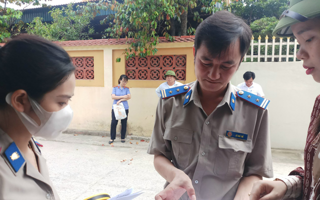 Hậu Lộc: cưỡng chế kê biên tài sản để thi hành án