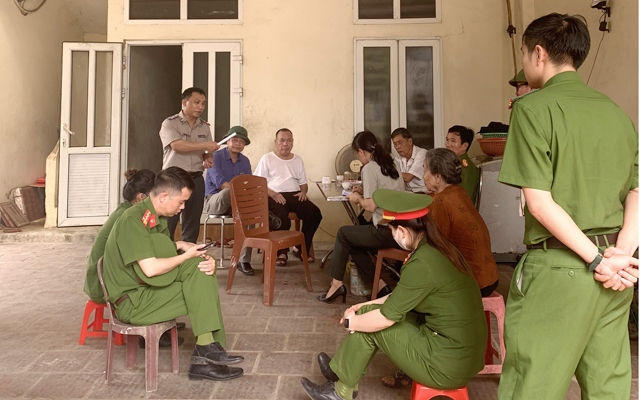 Chi cục THADS huyện Hậu Lộc tiến hành cưỡng chế thành công