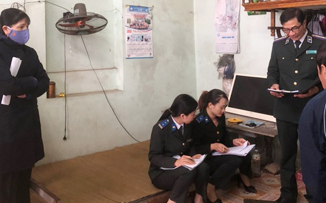 Chi cục THADS huyện Hậu Lộc kê biên tài sản thế chấp, thu hồi nợ cho tổ chức tín dụng