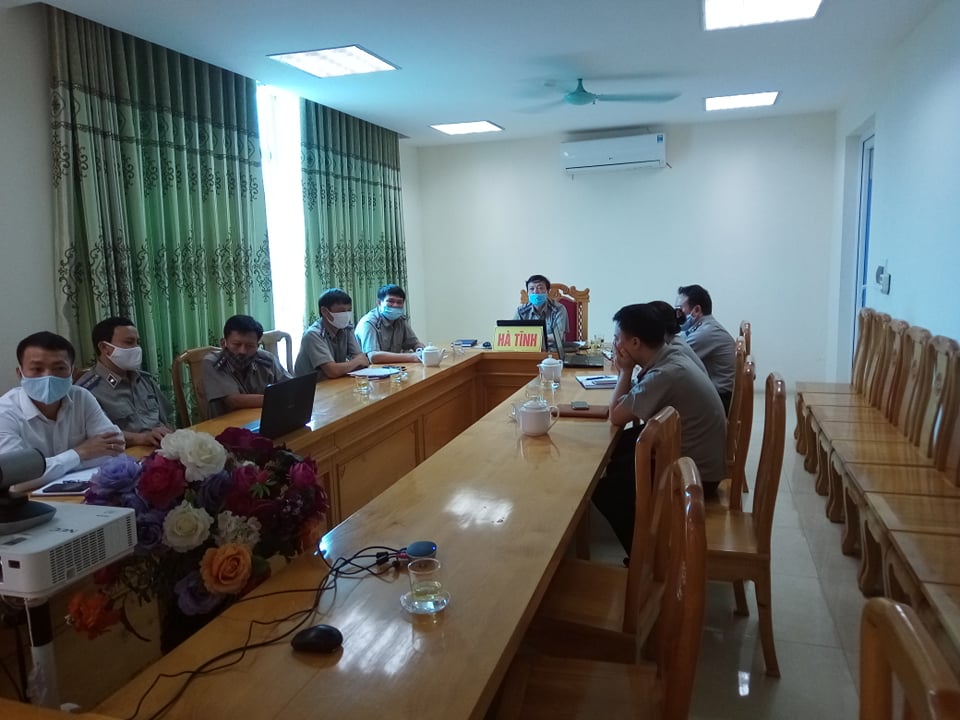 Cục  Thi hành án dân sự tỉnh Hà Tĩnh thực hiện nghiêm các biện pháp về phòng, chống dịch bệnh Covid -19