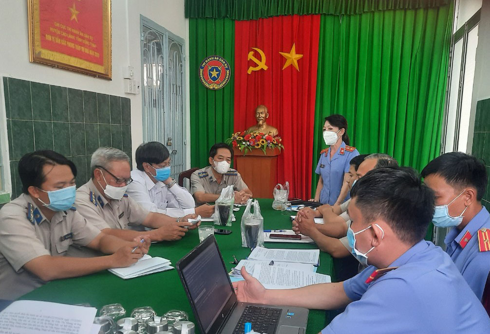 Kết luận trực tiếp kiểm sát hoạt động thi hành án dân sự tại Chi cục Thi hành án dân sự huyện Cao Lãnh