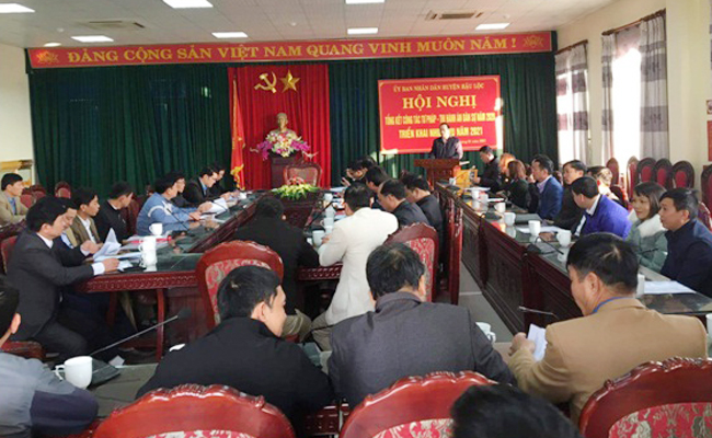 Hậu Lộc tổng kết công tác Tư pháp, Thi hành án dân sự năm 2020