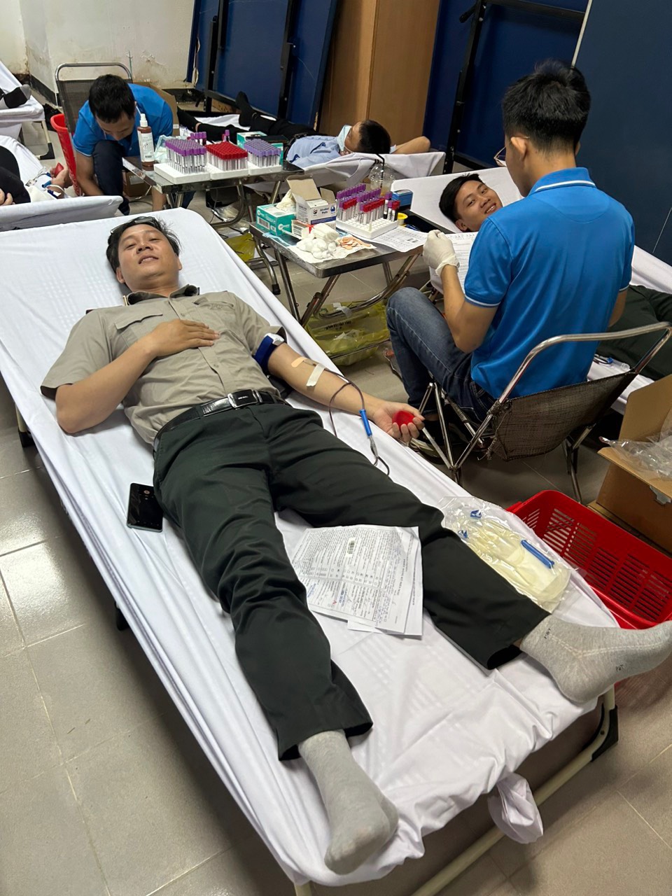 Chi cục THADS huyện Nhơn Trạch tham gia hiến máu tình nguyện năm 2024