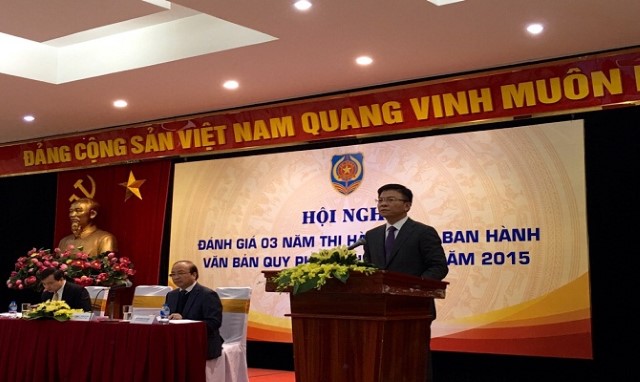 Hội nghị đánh giá 03 năm thi hành Luật Ban hành văn bản quy phạm pháp luật