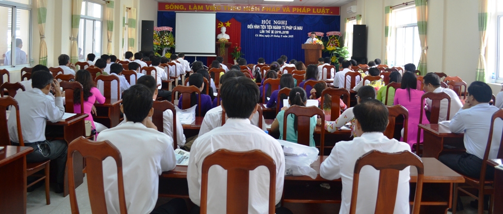 Sở Tư pháp tỉnh Cà Mau tổ chức Hội nghị điển hình tiên tiến lần thứ IV, giai đoạn 2010-2015