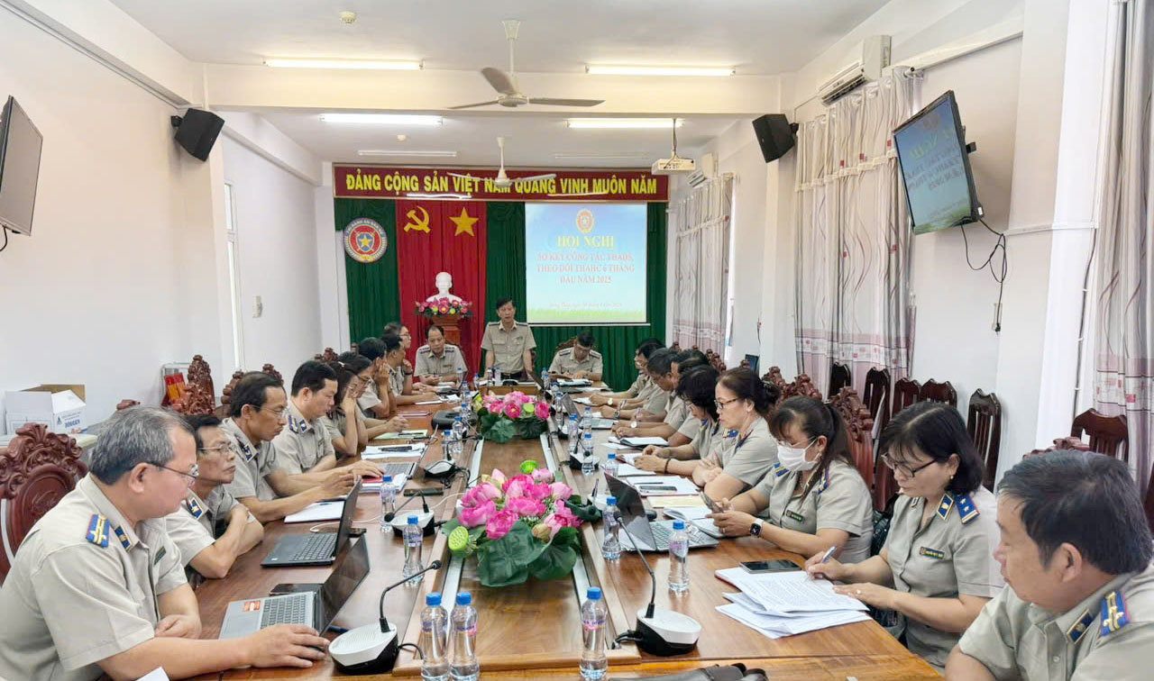 CỤC THADS TỈNH ĐỒNG THÁP TỔ CHỨC HỘI NGHỊ SƠ KẾT CÔNG TÁC THADS, THEO DÕI THAHC 6 THÁNG ĐẦU NĂM 2025 ĐƯA RA MỤC TIÊU “PHẤN ĐẤU HOÀN THÀNH ĐẠT ĐƯỢC  CHỈ TIÊU, NHIỆM VỤ VỀ VIỆC, TIỀN TRONG QUÝ III NĂM 2025”