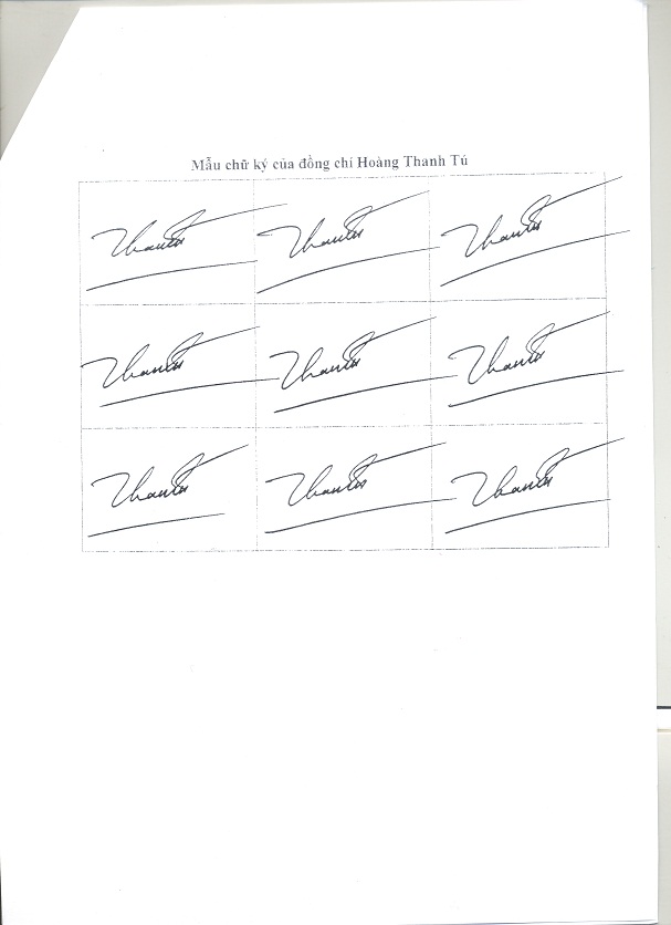 Bộ Ngoại giao đồng ý chấp thuận: Hoàng Thanh Tú - Lãnh sự, Lãnh sự quán Việt Nam tại New York, Hoa Kỳ, được ủy quyền ký các giấy tờ về lãnh sự