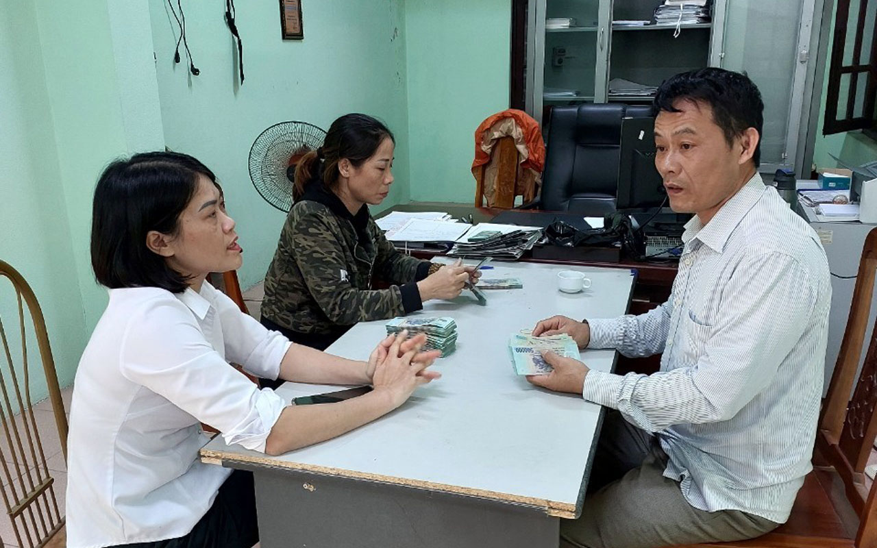 THADS Hoằng Hóa: động viên, thuyết phục thành công việc trả tiền kỷ phần thừa kế