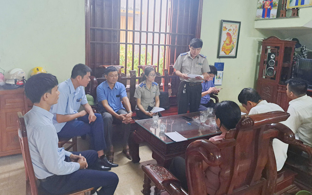 THADS Hoằng Hóa: cưỡng chế kê biên tài sản thành công