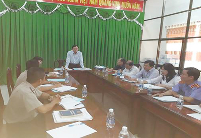 Khảo sát kết quả thực hiện các kiến nghị của Thường trực Hội đồng nhân dân Tỉnh về công tác thi hành án dân sự trên địa bàn TX Hồng Ngự