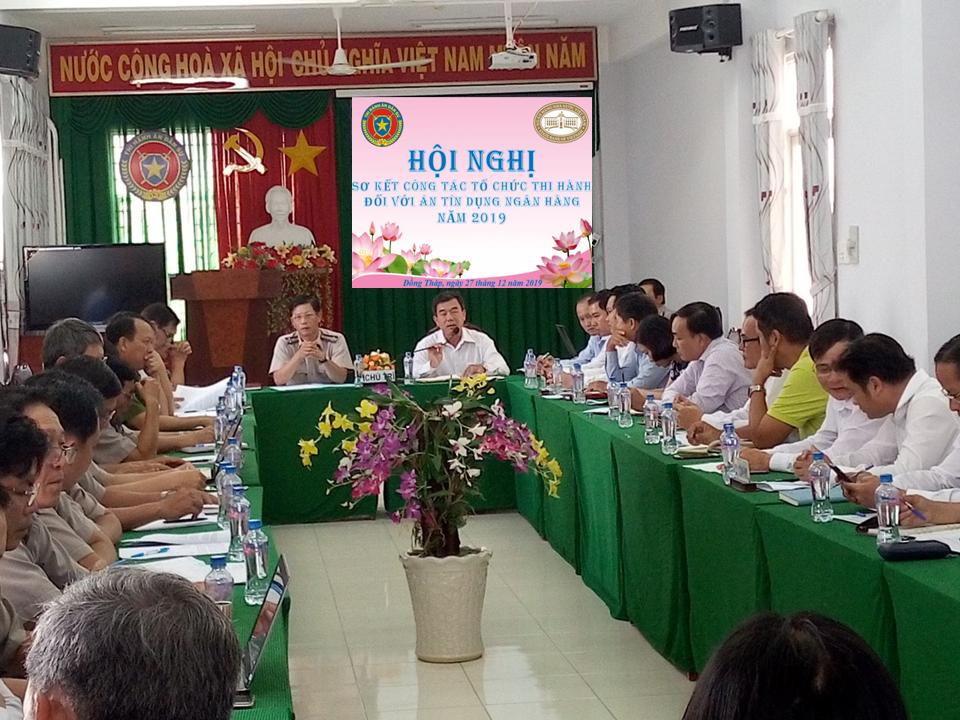 Hội nghị sơ kết công tác tổ chức thi hành án tín dụng, ngân hàng năm 2019