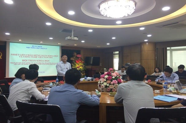 Hội thảo “Đánh giá tình hình nghiên cứu và xác định nhu cầu nghiên cứu tác động của cuộc cách mạng công nghiệp 4.0 đối với hệ thống pháp luật”