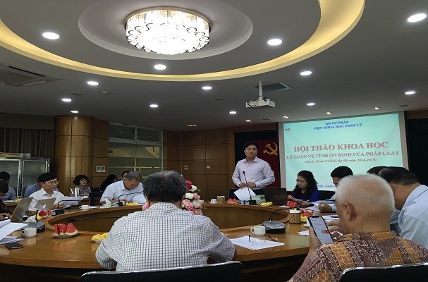 Hội thảo “Lý luận về tính ổn định của pháp luật”
