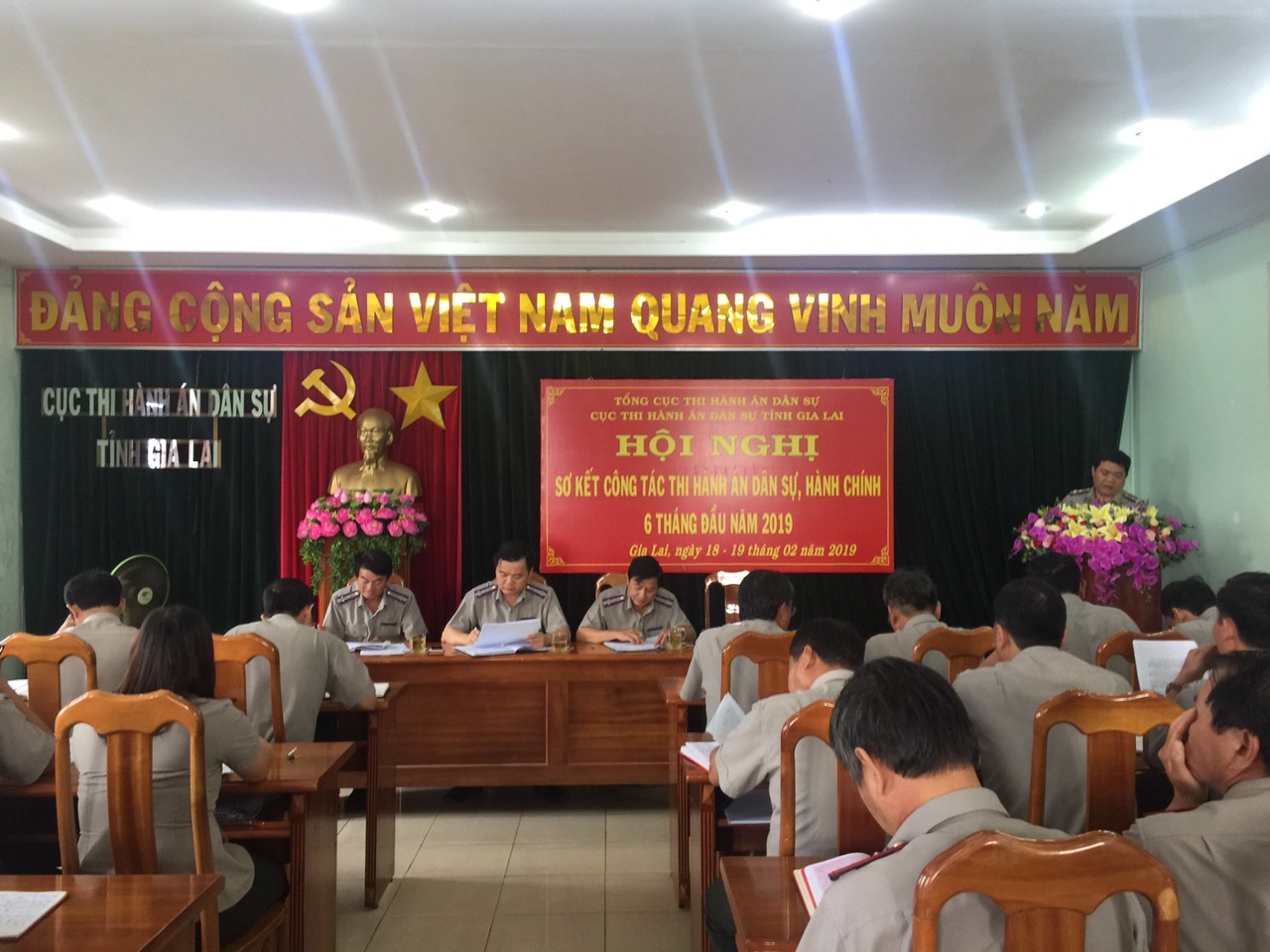 Cục Thi hành án dân sự tỉnh Gia Lai: TẬP TRUNG CHỈ ĐẠO THỰC HIỆN  CÁC GIẢI PHÁT NÂNG CAO HIỆU QUẢ CÔNG TÁC THI HÀNH ÁN  DÂN SỰ 6 THÁNG CUỐI NĂM 2019