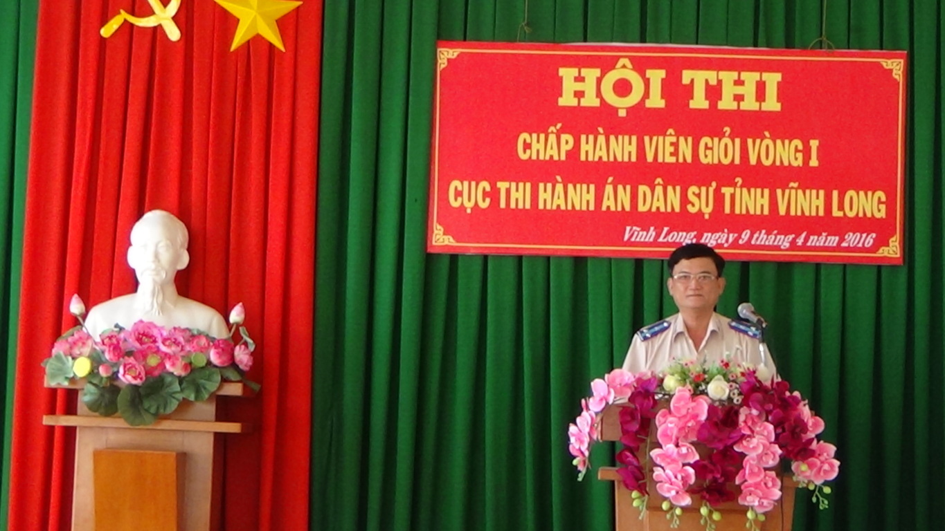 Cục Thi hành án dân sự tỉnh Vĩnh Long tổ chức Hội thi chấp hành viên giỏi vòng I