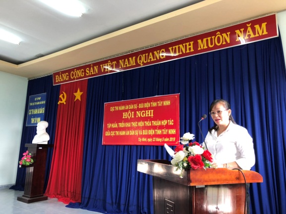 Cục Thi hành án dân sự và Bưu điện tỉnh Tây Ninh tổ chức tập huấn, triển khai thực hiện Thỏa thuận hợp tác