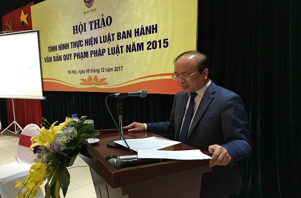 Hội thảo “Tình hình thực hiện Luật ban hành văn bản quy phạm pháp luật năm 2015”