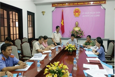 Ban Chỉ đạo THADS h. Cao Lãnh họp bàn giải quyết các vụ việc thi hành án khó khăn, phức tạp