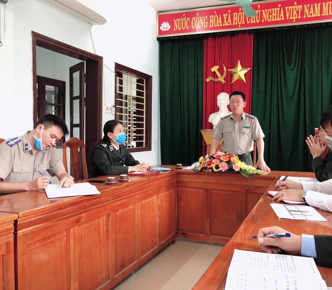 Công bố Quyết định giao phụ trách Chi cục THADS Thành phố Thanh Hóa