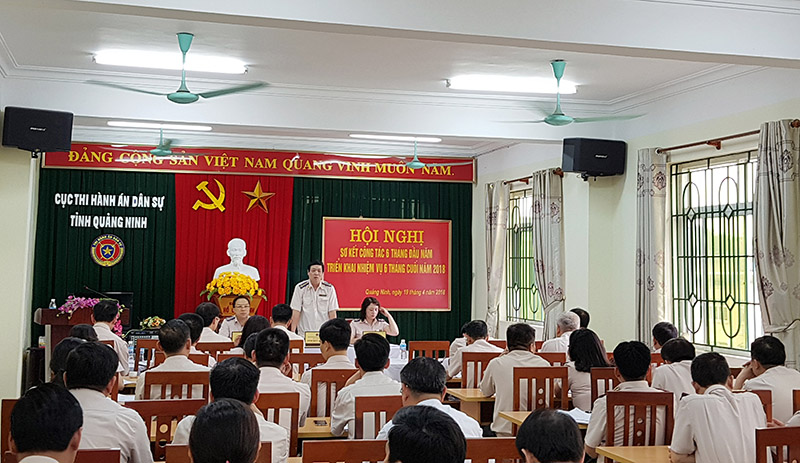 Hội nghị sơ kết công tác thi hành án dân sự 6 tháng đầu năm 2018