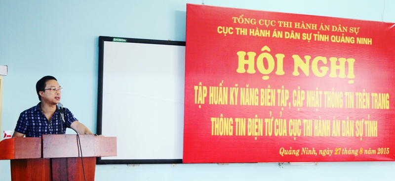 Tập huấn kỹ năng biên tập, cập nhật thông tin trên trang thông tin