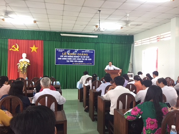 Tiền Giang: Tổ chức lớp bồi dưỡng nghiệp vụ hộ tịch cho công chức làm công tác hộ tịch cấp huyện, cấp xã năm 2018