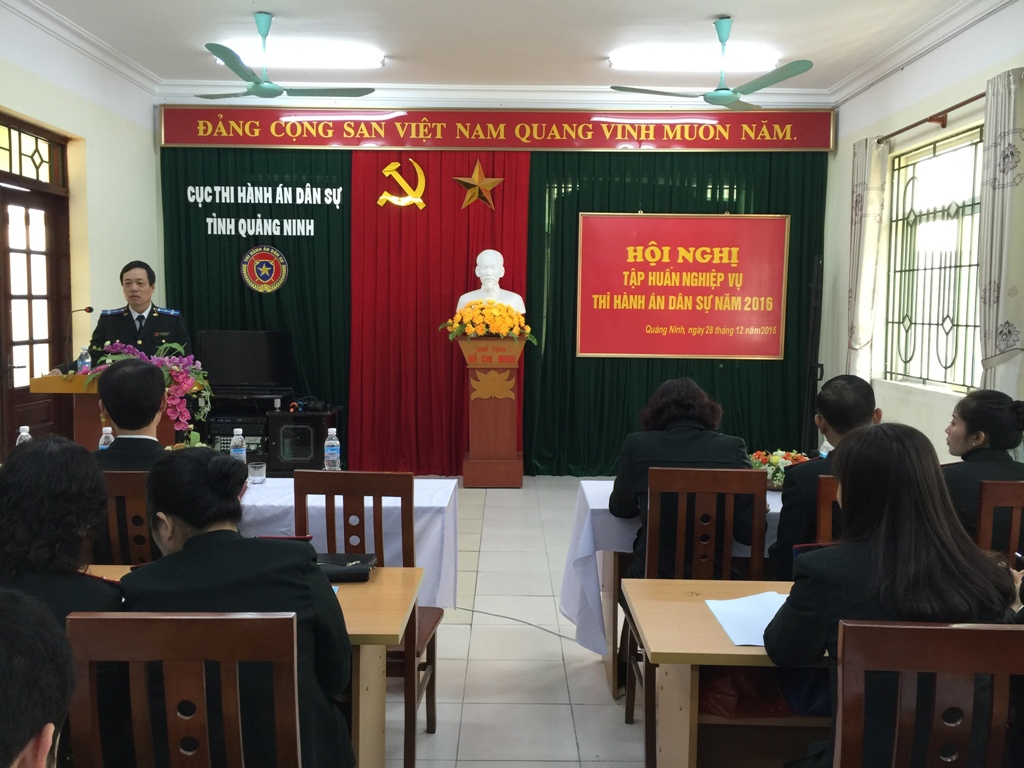 Hội nghị tập huấn nghiệp vụ thi hành án năm 2016