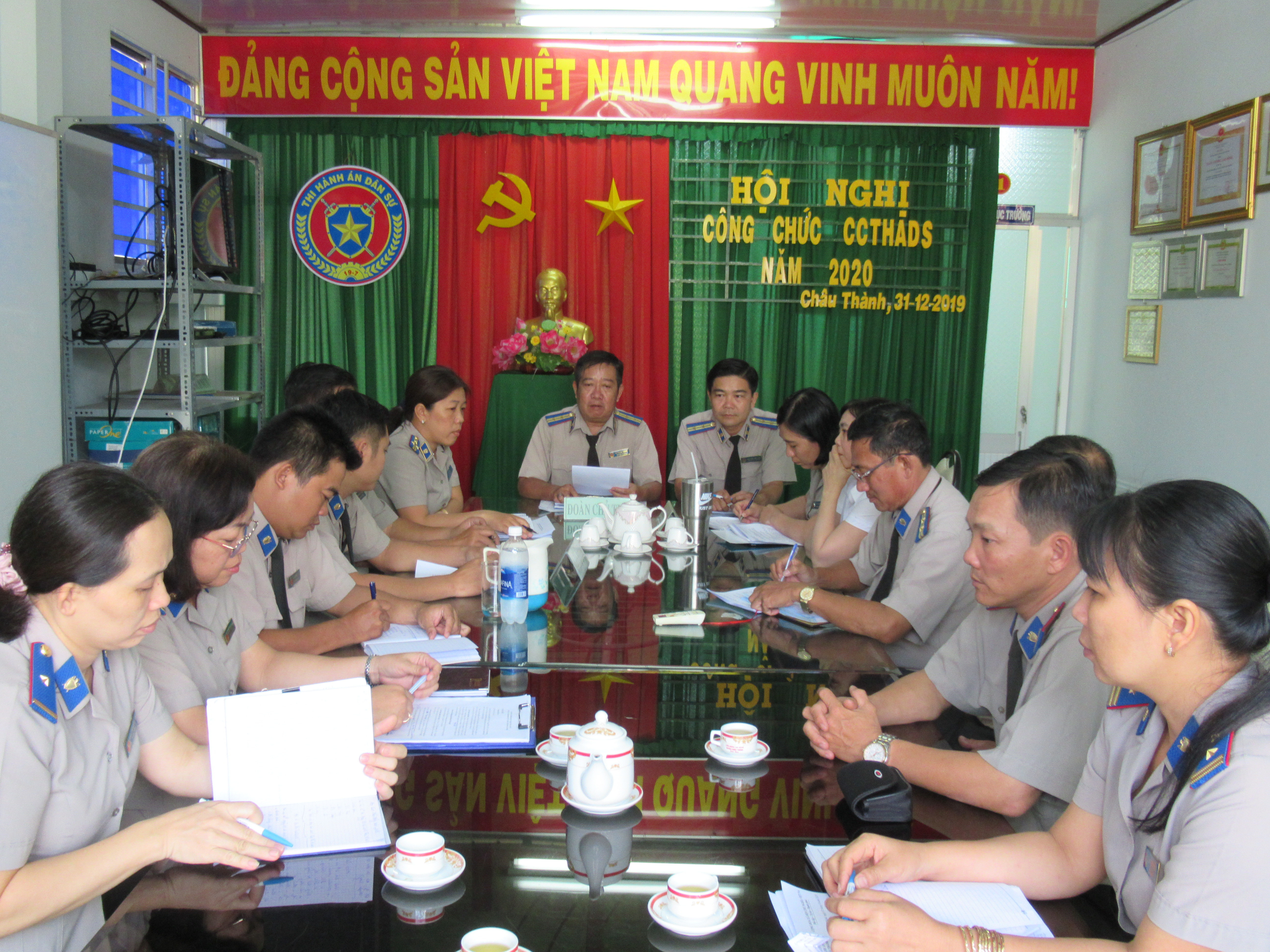 Chi cục Thi hành án dân sự huyện Châu Thành tổ chức Hội nghị công chức năm 2020