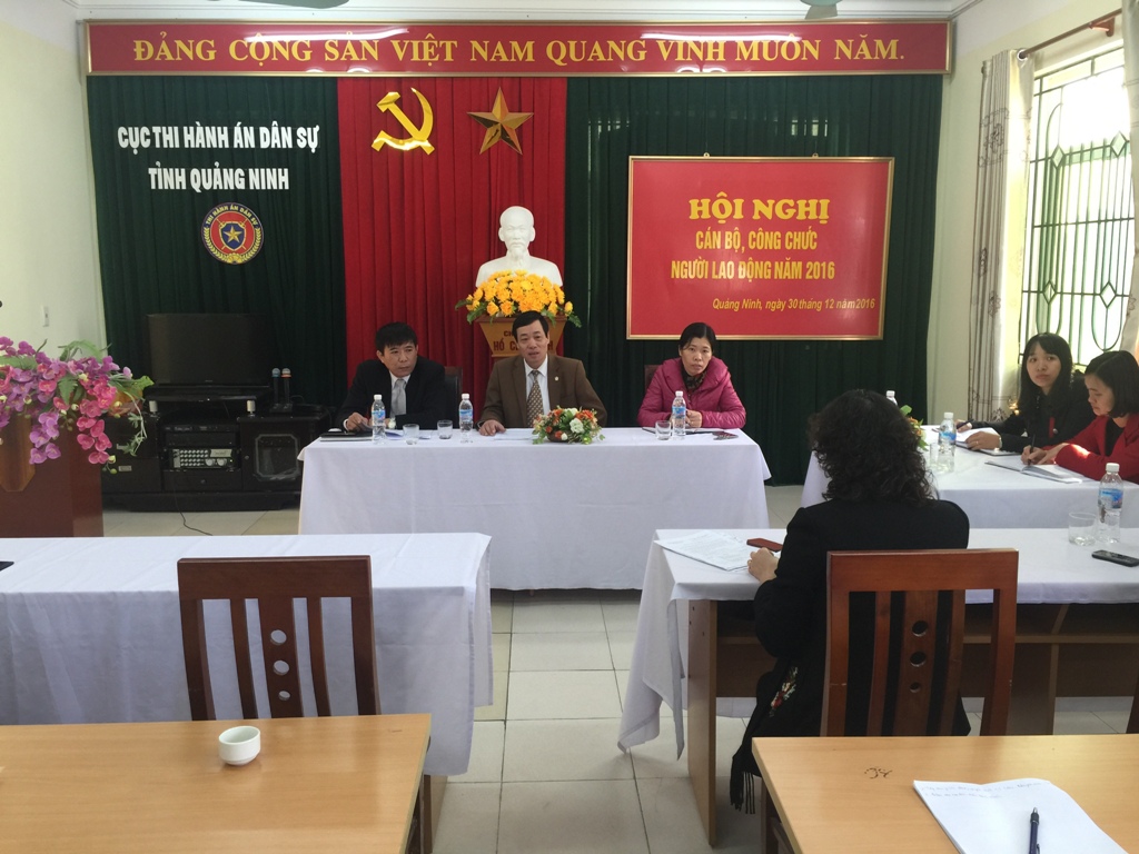 Tổng kết công tác cán bộ, công chức và người lao động năm 2016