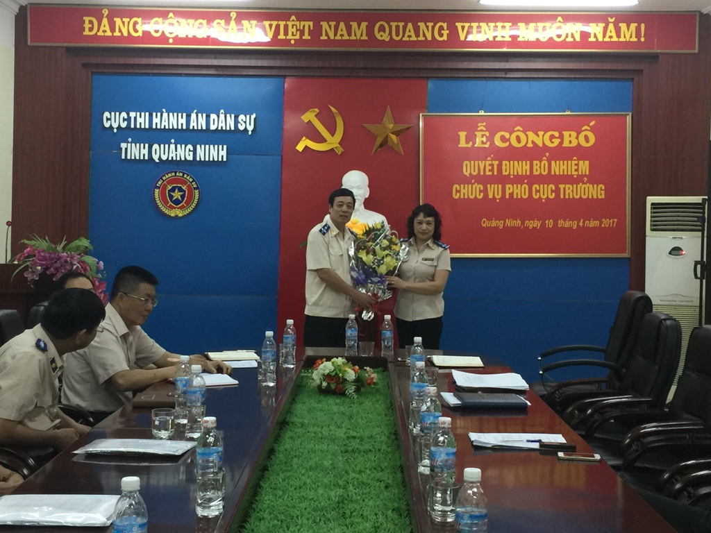 Lễ công bố quyết định bổ nhiệm Phó cục trưởng