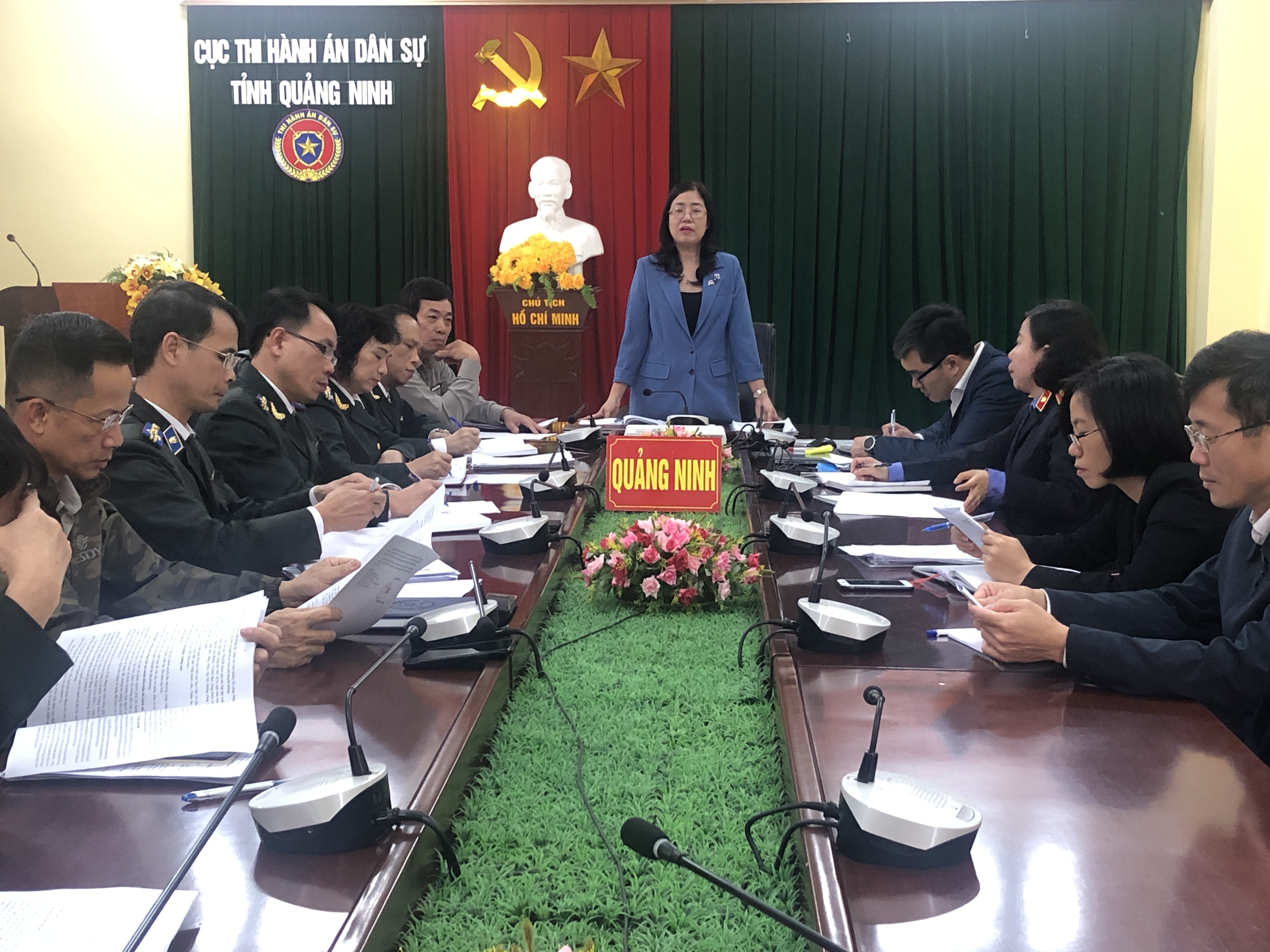 Ban Pháp chế HĐND tỉnh làm việc, khảo sát tại Cục Thi hành án dân sự tỉnh