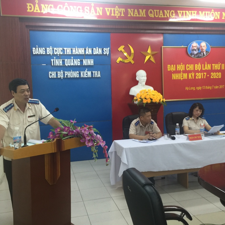 Đại hội Chi bộ phòng Kiểm tra, Giải quyết Khiếu nại và Tố cáo lần thứ II (nhiệm kỳ 2017 – 2020)