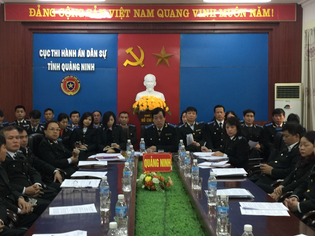 Hội nghị giao ban trực tuyến công tác thi hành án dân sự quý I, năm 2018