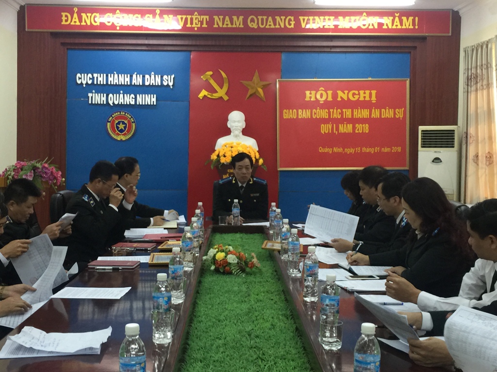 Hội nghị giao ban công tác thi hành án dân sự quý I năm 2018