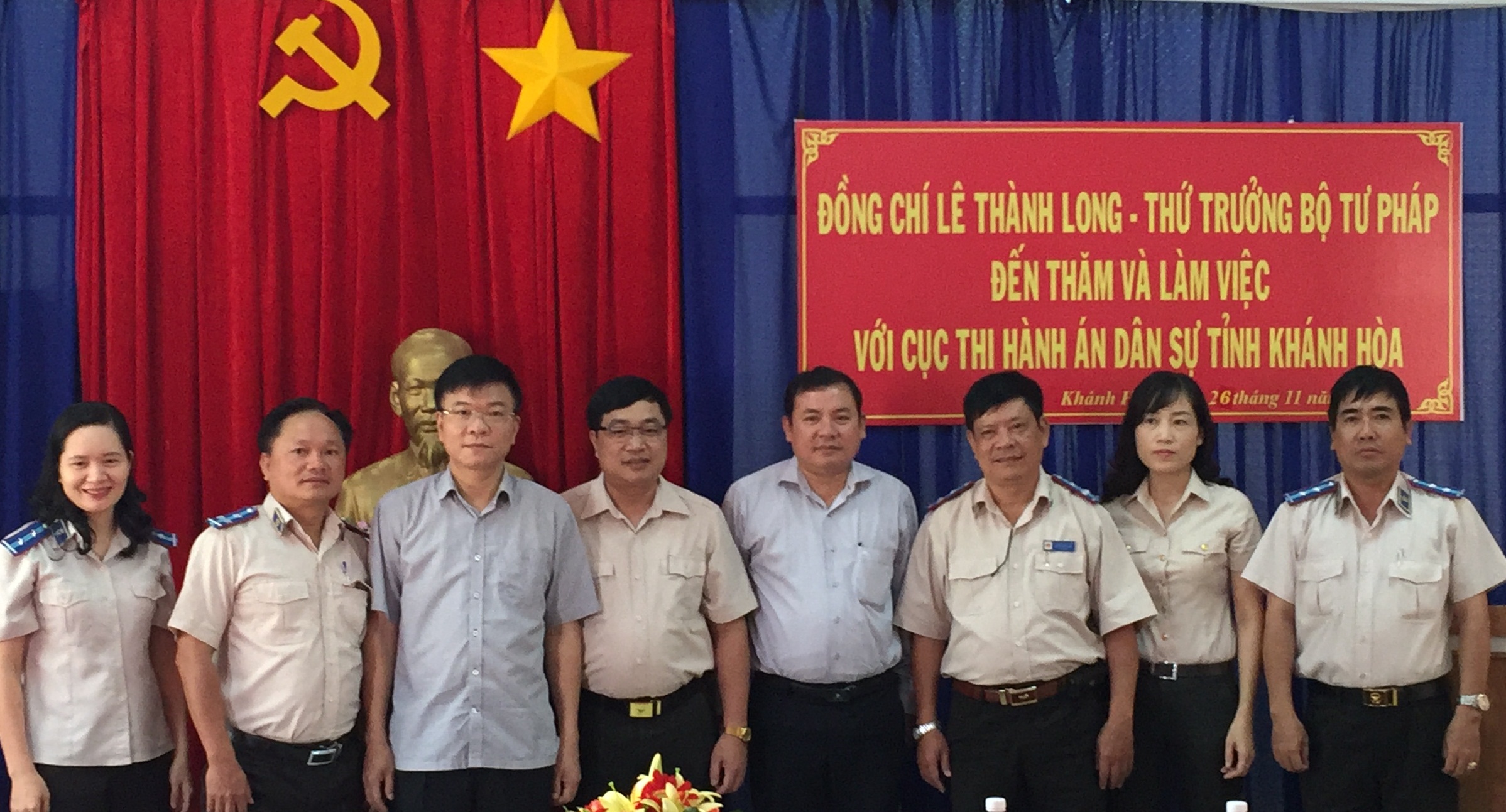 Thứ trưởng Bộ Tư pháp Lê Thành Long thăm và làm việc với Cục Thi hành án dân sự tỉnh Khánh Hòa