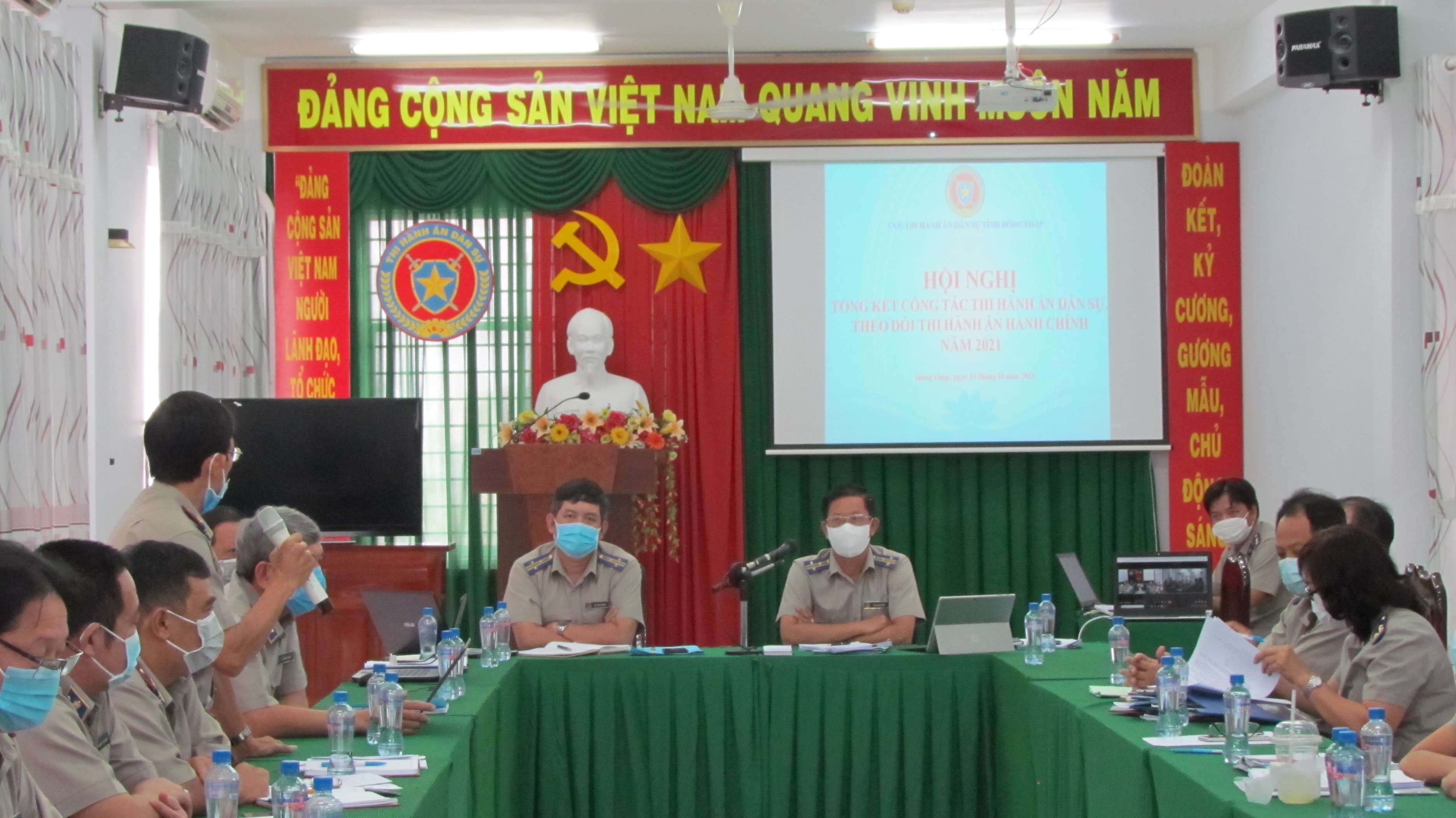 Cục Thi hành án dân sự tỉnh Đồng Tháp chủ động tạm giao chỉ tiêu, nhiệm vụ công tác thi hành án dân sự, theo dõi thi hành án hành chính năm 2022