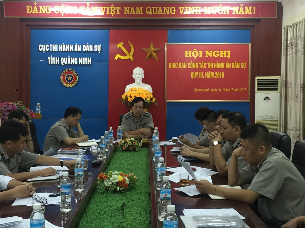 Hội nghị giao ban công tác thi hành án dân sự quý III năm 2018