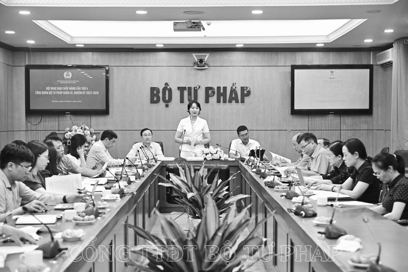 Hội nghị Ban chấp hành lần thứ 4 Công đoàn Bộ Tư pháp khóa III