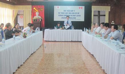 MOJ seminar to comment the Draft Law on Grassroot conciliation