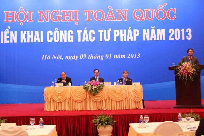 Hoi nghi trien khai công tac Tu phap 2013