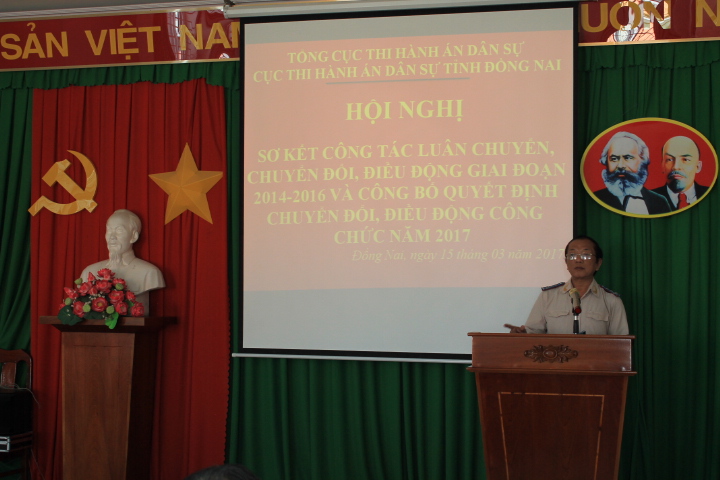 Hội nghị tổng kết thực hiện Nghị quyết số 36-NQ/BCSĐ ngày 14/3/2014 của Ban cán sự Đảng Bộ Tư pháp và sơ kết công tác luân chuyển, chuyển đổi vị trí công tác, công tác biệt phái từ khi có Nghị quyết