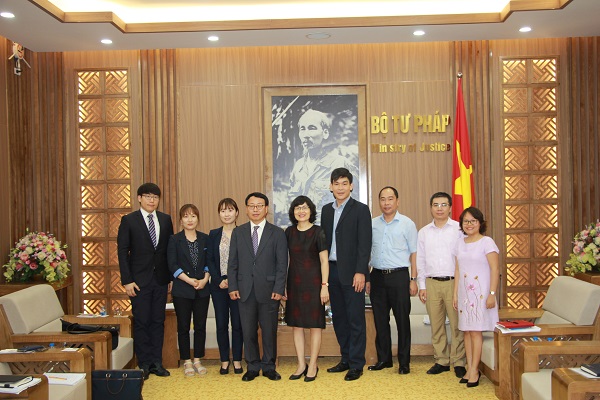 Đoàn công tác của Cơ quan các dịch vụ con nuôi của Hàn Quốc (Korea Adoption Services) thăm và làm việc với Cơ quan Trung ương về nuôi con nuôi quốc tế của Việt Nam