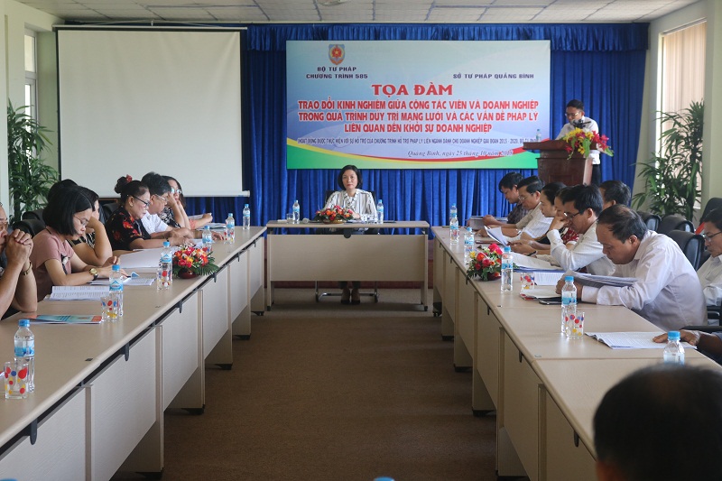 Tọa đàm “Trao đổi kinh nghiệm giữa cộng tác viên và doanh nghiệp trong quá trình duy trì mạng lưới và các vấn đề pháp lý liên quan đến khởi sự doanh nghiệp” Tại Quảng Bình