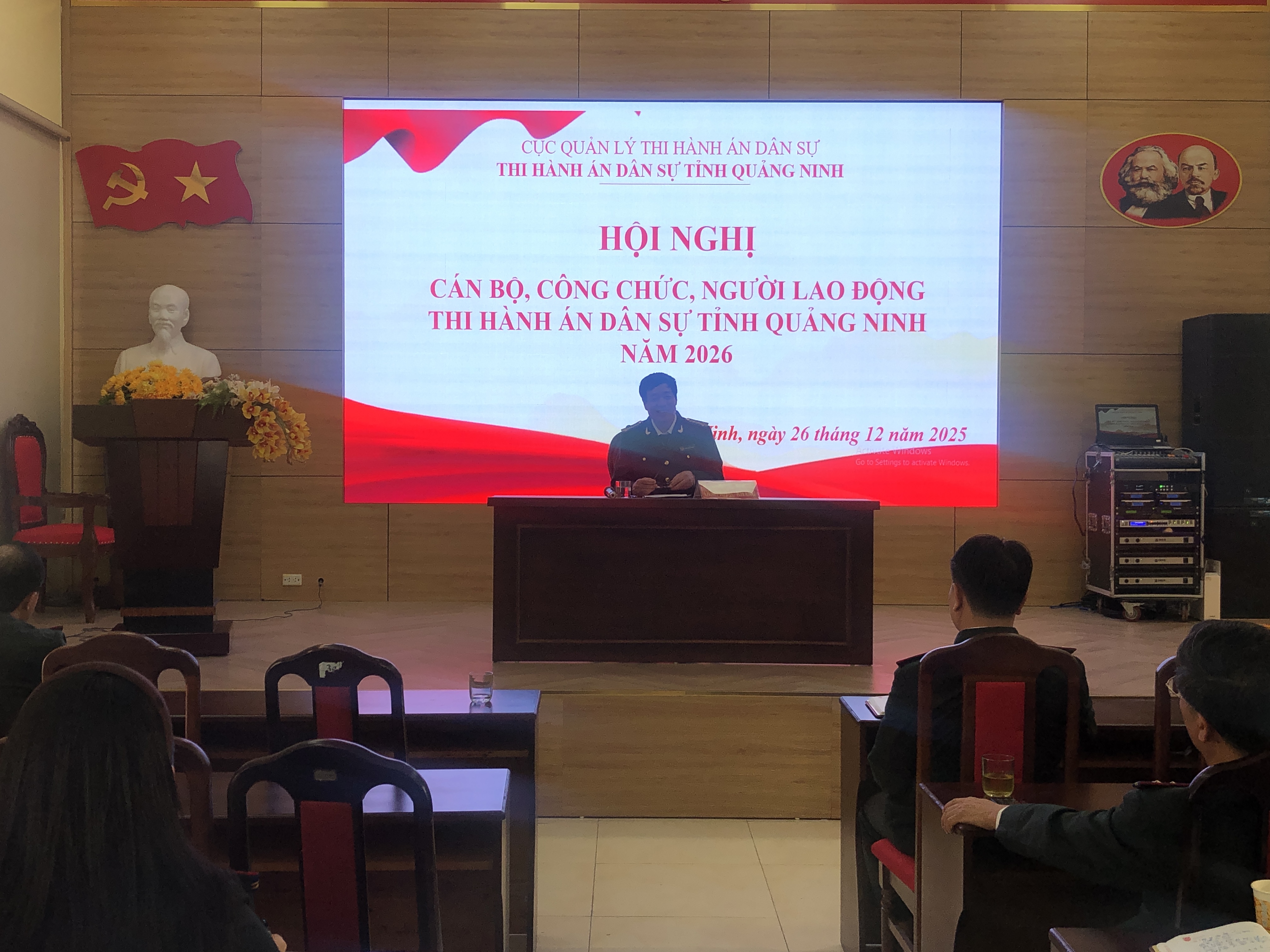 Thi hành án dân sự tỉnh Quảng Ninh tổ chức Hội nghị cán bộ công chức, người lao động năm 2026