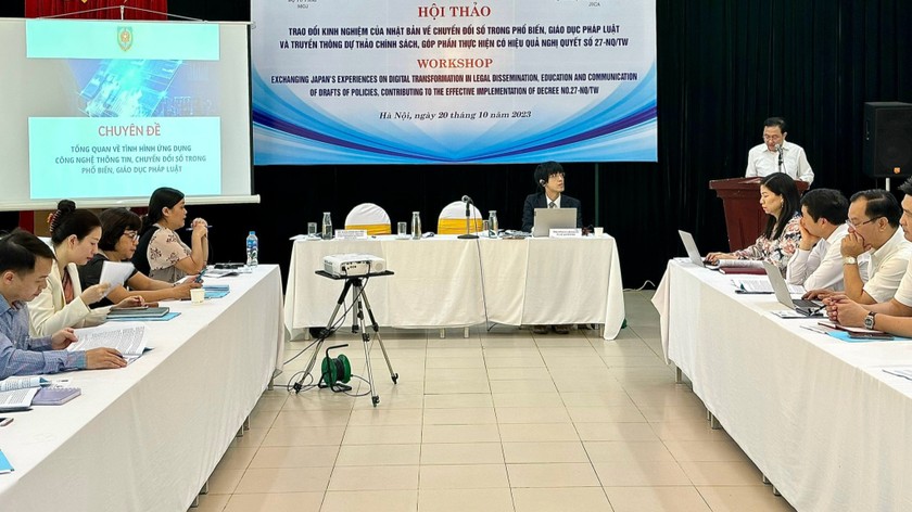 Ảnh đại diện Trao đổi kinh nghiệm của Nhật Bản về chuyển đổi số trong phổ biến, giáo dục pháp luật