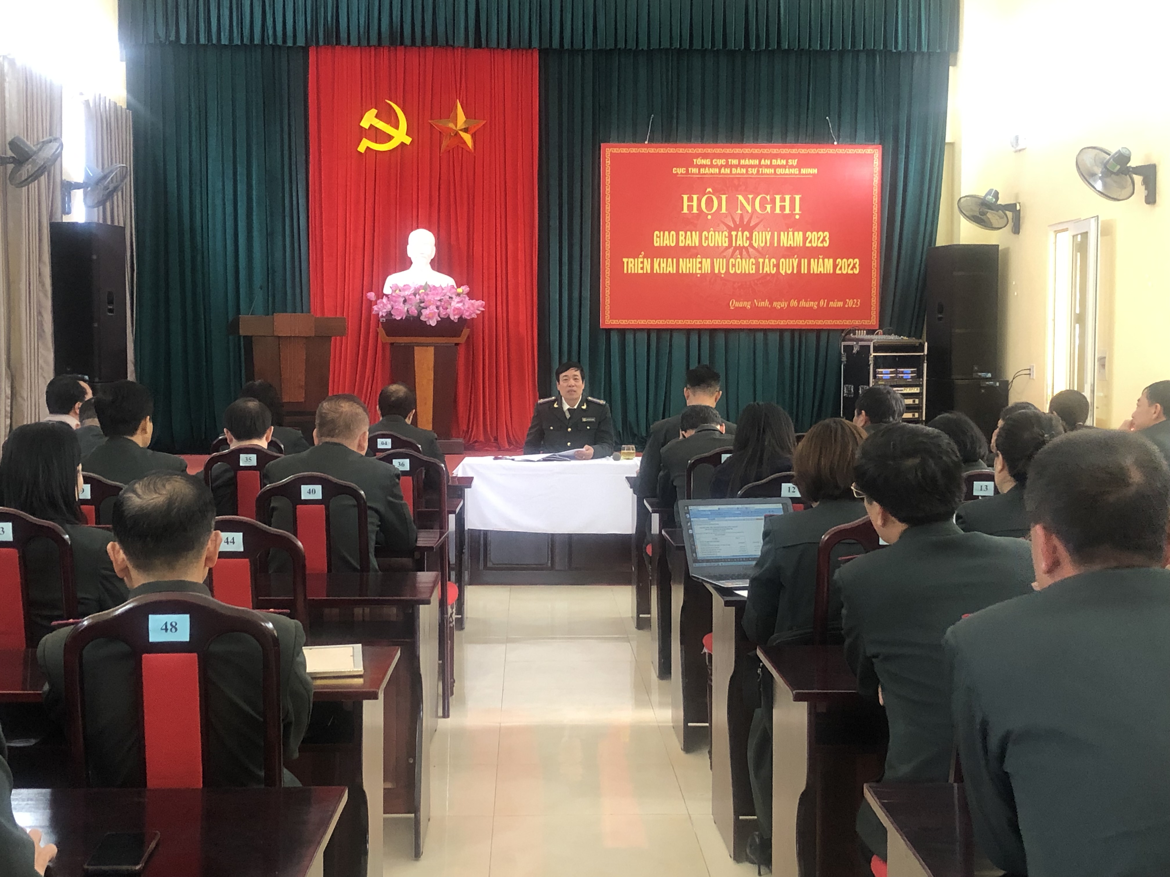 Cục THADS tỉnh tổ chức Hội nghị giao ban công tac Qúy I năm 2023