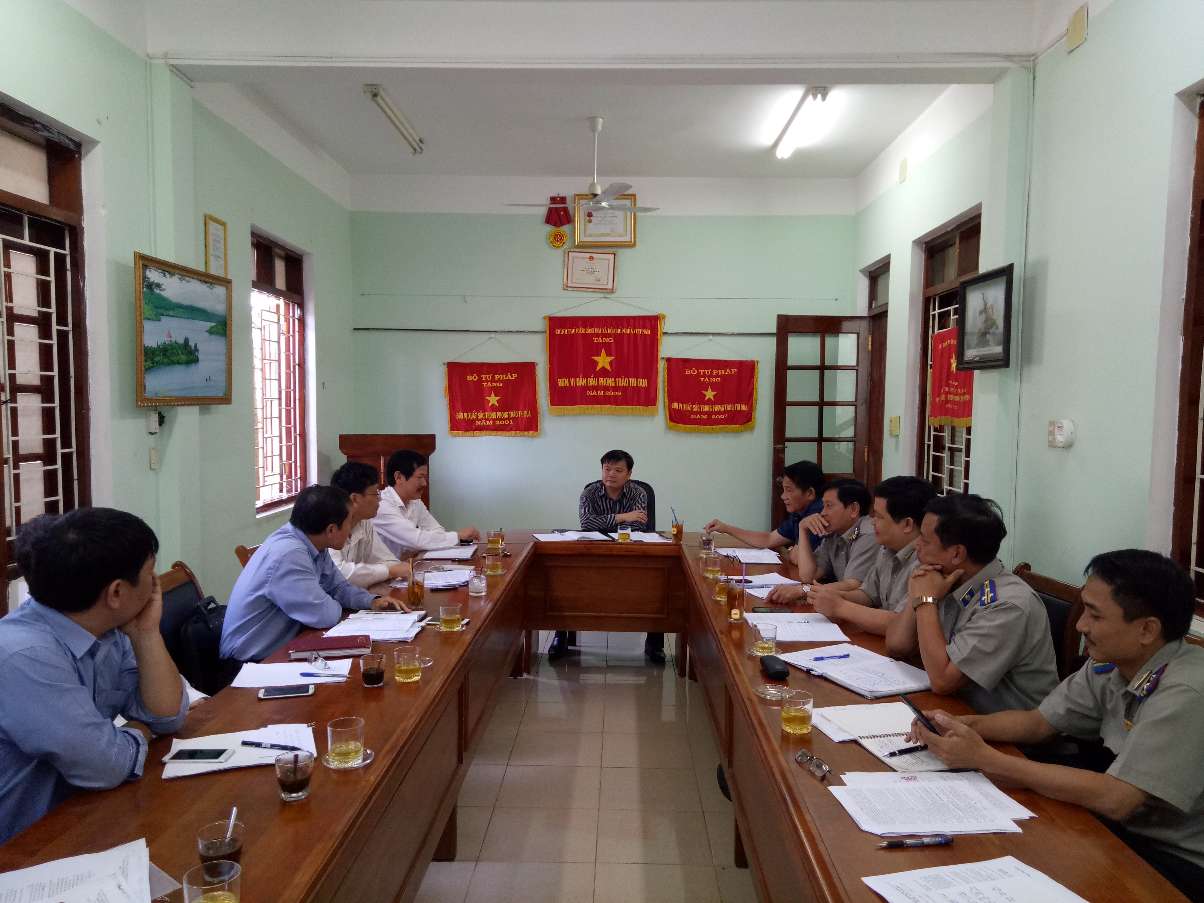 CỤC THI HÀNH ÁN DÂN SỰ TỈNH GIA LAI LÀM VIỆC VỚI  CÁC NGÂN HÀNG TRÊN ĐỊA BÀN